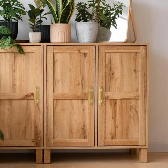 Brushed Brass Cabinet Handles Drawer Pulls Gold 10 Pack - Picture 6 of 8